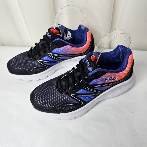 Fila Memory Panorama Athletic Sneakers Black Blue Coral Size 8 NWT - Picture 4 of 12